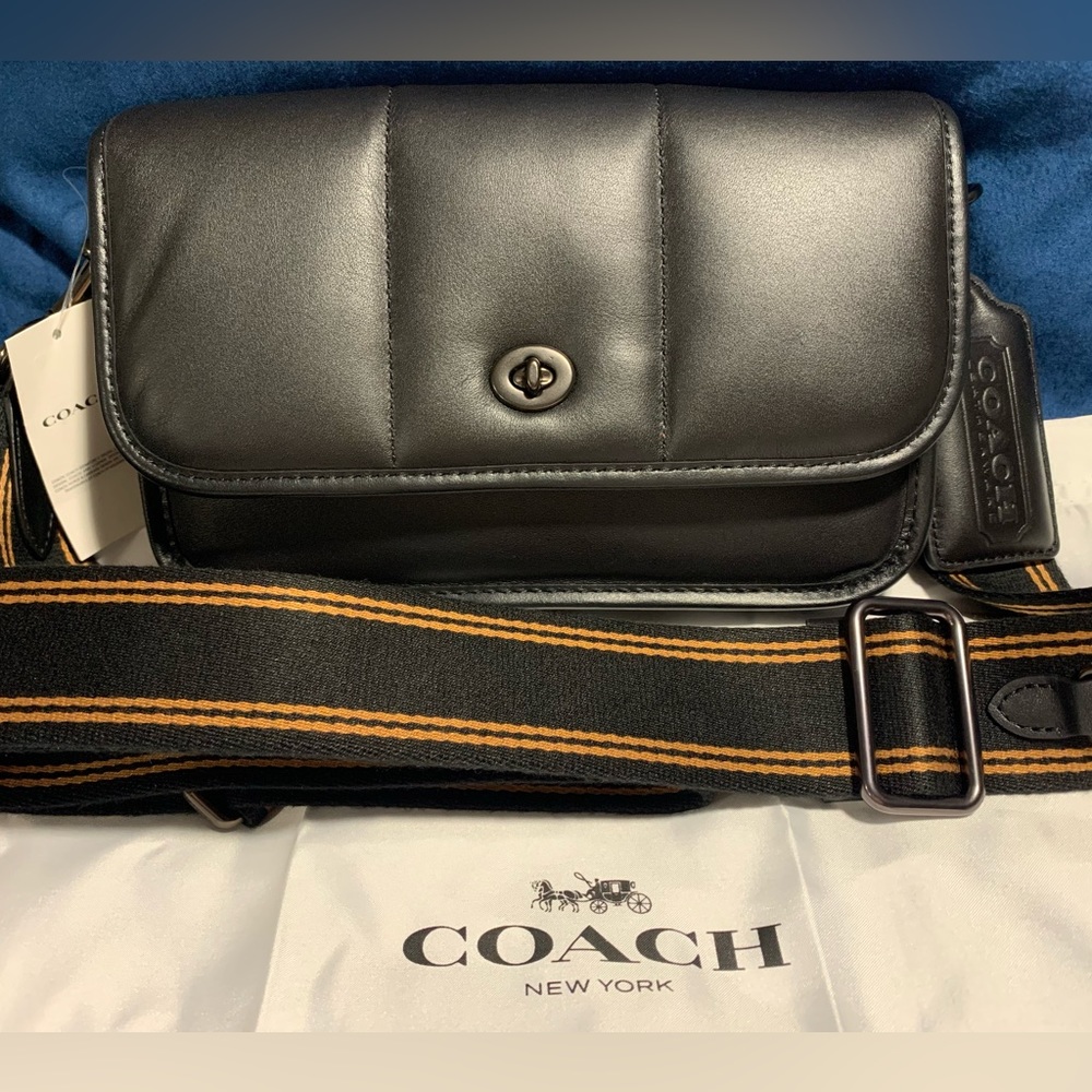 LIMITED EDITION COACH Quilted Dinky 23 in BLACK